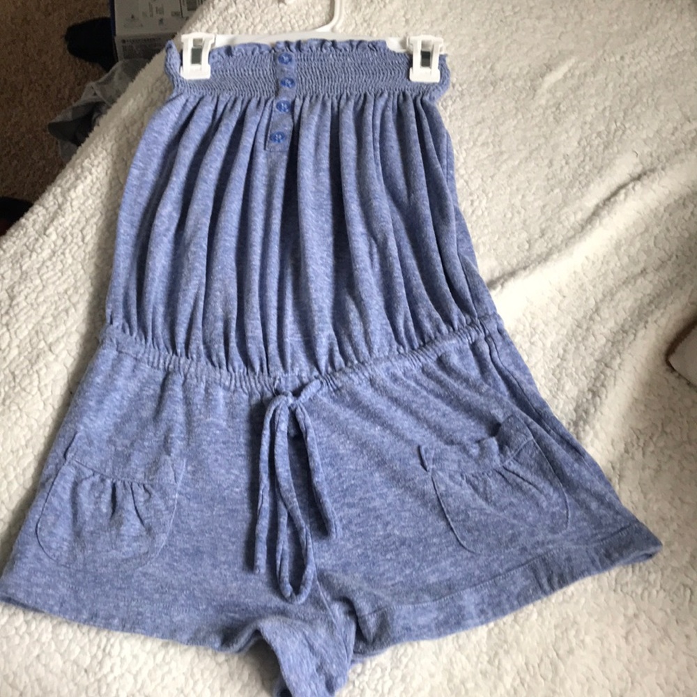 Strapless romper